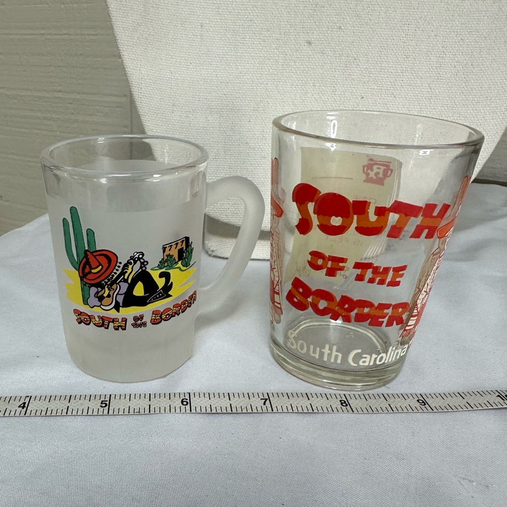 Two older South of the Border Shot glasses